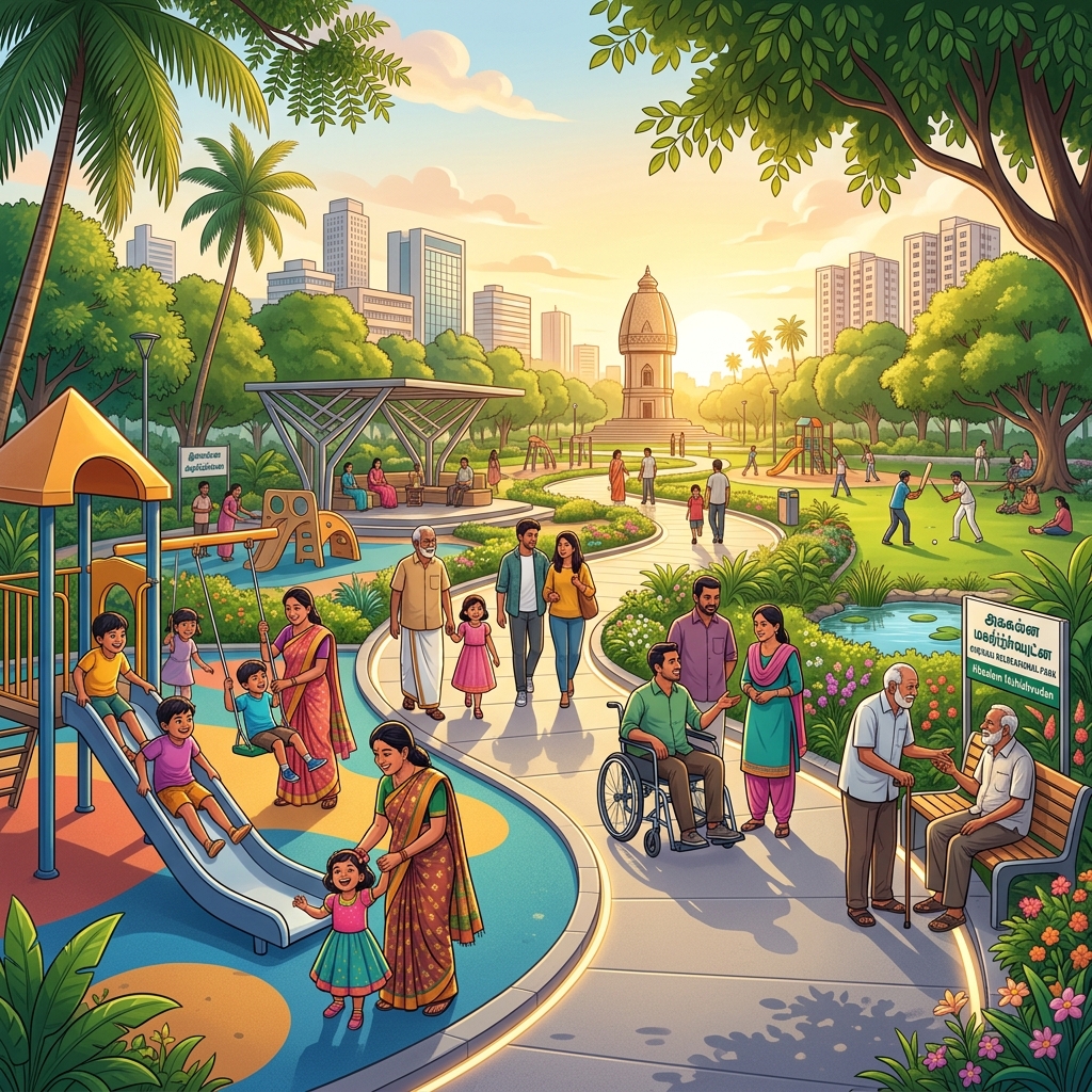 A vibrant, inclusive urban recreational park in Chennai