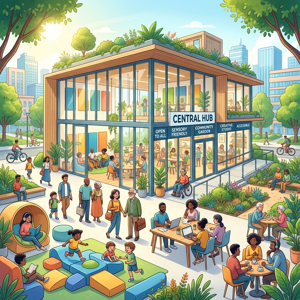 Safe sensory-friendly community center